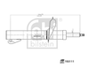 AMORTİSÖR ÖN SAĞ FORD CONNECT 02>
