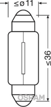 AMPÜL 12V 5W SV8.5-8 C5W UNV1