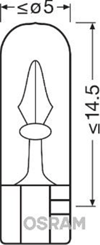 AMPUL 24V 1.2W B8.5D KÜÇÜK DİPSİZ GÖSTERGE DUYSUZ