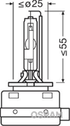 AMPUL GAZ DESARJLI 40V 25W D8S XENARC