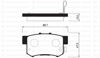 ARKA FREN BALATA HONDA CIVIC 1.6L D16 VTEC VTI 01-05 / 1.4L 1.6L 96-01 / 1.6L R16A2 VTEC SEDAN 06-> / ACCORD 2.0L F20 90-98 / LEGEND 3.2L 91-96 / SUZUKI SX4 1.6L M16A RW416 05->