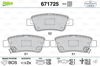 ARKA FREN BALATA HONDA CR-V 2.2L N22A CTDi dizel RE6 06-> / CR-V 2.0L R20 benzinli RE5 otomatik vite s 07-15 / CR-V 1.6L N16A2 RE6 İ-DTEC dizel 4x2 4x4 13->
