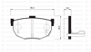 ARKA FREN BALATA HYUNDAI ELANTRA 1.6L G4ED 01-06 / COUPE 1.6L 96-02 / KIA CERATO 1.6L G4ED 04-> 1.5L D4FA CRDİ 04-06 1.6L D4FB 07-10 2.0L D4EA dizel 04-06