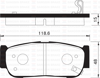 ARKA FREN BALATA HYUNDAI SANTAFE 2.0L CRDi 06-> 2.2L D4EB 06-09