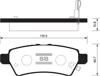 ARKA FREN BALATA NISSAN PATHFINDER 2.5L YD25DDTi DCi R51 4x4 05->