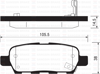 ARKA FREN BALATA NISSAN X-TRAIL 2.0L QR20 T30 01-07