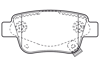 ARKA FREN BALATA TOYOTA AVENSIS 1.6L 3ZZFE VVTi ZZT250 03-08 / 2.0L 1AZ-FE 1AZFSE AZT250 03-08