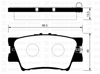 ARKA FREN BALATA TOYOTA RAV4 2.0L 1AZ-FE ACA30 ACA31 06-12 / 2.0L 1AD-FTV D4-D ALA40 12->