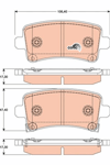 ARKA FREN BALATASI INSIGNIA A 08>17 SAAB 9.5 10> MALIBU 2.0D 2.4 12> 16 İNÇ JANT
