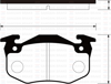ARKA FREN BALATASI PEUGEOT P106 96>04 P205 87>98 P206 00>09 P306 97>01 P309 89>93 CITROEN SAXO 96>04 XSARA 97>05 ZX 92>97 RENAULT R9-R19- MGN I-CLIO I-II İNCE TİP