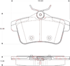 ARKA FREN BALATASI PEUGEOT P3008 09>16 P5008 09>17 P508 10>18 P308 GTI-RZC 10>14 CITROEN C4 09>16 DS4-DS5 11>15