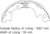 ARKA KAMPANA PABUÇ BALATA HYUNDAI H100 2.5L Kamyonet 04->