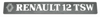 ARKA YAZI RENAULT 12 TSW R12