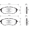 BALATA ÖN DİSK SUBARU LEGACY 2.0 05-09 OUTBACK 3.0 TRIBECA 05 > GDB3372
