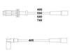 BUJİ KABLOSU P106 I-P205 I-P309 I-II-AX-BX-ZX 1.0-1.1-1.4 8V 91-96 5 Lİ SET