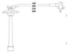 BUJİ KABLOSU TOYOTA CORONA 2.0L 3S-FE ST191 92-94 / CARINA E 2.0L 3S-FE ST191E 95-98 / RAV4 2.0L 3S- FE SXA10 95-00