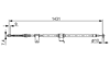 EL FREN TELİ ARKA SOL CAPTIVA-ANTARA 06 > 1431mm/1254mm