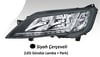 FAR MOTORLU SOL - SİYAH ÇERÇEVELİ LED BALLAST HARİÇ DUCATO MAXI -P.BOXER - C.JUMPER 14 >