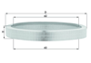 HAVA FILTRESI MERCEDES M102 W201 W124 S124 C124