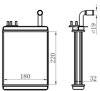 KALORİFER RADYATÖRÜ BRAZİNG PALIO 233x195x32