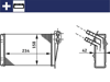 KALORİFER RADYATÖRÜ CLIO II 00>SYMBOL II 08> 234x158x42