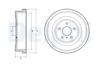 KAMPANA FREN FORD COURİER 23> Dış: 304mm/ İç:141mm