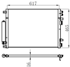 KLİMA BRAZİNG CONDENSER A/M 300C 3.0CRD 2004 941084