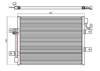 KLİMA KONDENSERİ ALBEA 1.3JTD 450x350x16