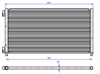 KLİMA RADYATÖRÜ KONDENSER FIAT DOBLO 01>IDEA 04>PUNTO 03> LANCIA YPSILON 06>11 1.2 1.3JTD 1.4 1.9JTD