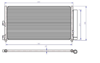 KLİMA RADYATÖRÜ KONDENSER FIAT DOBLO 01>IDEA 04>PUNTO 03> LANCIA YPSILON 06>11 1.2 1.3JTD 1.4 1.9JTD