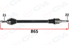 KOMPLE AKS SAG ON PSA 2008 I 1.2 M-T 05- CITROEN C3 III 1.2 M-T 16- C4 CACTUS 1.2 M-T 14-