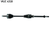 KOMPLE AKS SAĞ PEUGEOT P206 1.6i TU5 98>06 21x22x48T 886mm ABS Lİ
