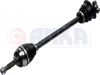 KOMPLE AKS SOL DACIA LOGAN 06> SANDERO 08> 1.4-1.6 681mm BENZİNLİ
