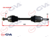 KOMPLE AKS SOL MİLLİ AKS LALE Lİ GRANDE PUNTO 1.3 MTJ 05- 75HP 602mm