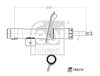 ÖN AMORTİSÖR SAĞ PARTNER-BERLINGO 1996>2009 P306 1994-2002 XSARA 1997-2005 GAZLI