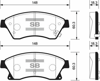 ÖN BALATA 15 INC ASTRA J 1.3 CDTI-1.4-1.4 TURBO-1.6 1.7 CDTİ 2.0CDTİ 10>AVEO 11>CRUZE 11>