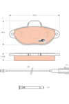 ÖN BALATA FİŞLİ FIAT PANDA 1.2 09 > PANDA 1.4 10 > 500 1.2 11/08 > FORD KA 1.2 2.09 >