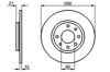 ÖN FREN AYNASI P305 82-89 P405 92-96 BX 82-93 1.4-1.4ie-1.6-1.6ie-1.7TD-1.9TD 266x27x4DL