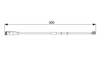 ÖN FREN BALATA FİŞİ İKAZ KABLOSU ASTRA H-ZAFIRA B 04> VECTRA C 1.9-2.0-2.2 GTS 04> 300mm