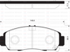 ÖN FREN BALATA HONDA CIVIC 1.6L R16A2 VTEC sedan FB7 12-15 - telli tip balata