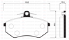 ÖN FREN BALATA İNCE VW GOLF II III / POLO CLASSIC 95-> / PASSAT 88-97 / CADDY 95-04 / SEAT CORDOBA / IBIZA GDB1048-GDB1044
