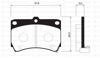 ÖN FREN BALATA MAZDA 323 1.6L B6 BG kasa 89-95 / 1.5L Z5 DOHC BA kasa 96-98