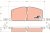 ÖN FREN BALATA TOYOTA COROLLA 1.6L 4A-F AE92 88-91 / COROLLA 1.3L 2E EE90 EE100 88-98 / STARLET 1.3L 4E-FE EP91 96-98