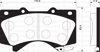 ÖN FREN BALATA TOYOTA LAND CRUISER 4.5L 1VD-FTV VDJ200 dizel D4-D 08-> 4.6L UZJ200 V8 08->