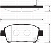 ÖN FREN BALATA TOYOTA YARIS 1.3L 2NZ-FE NCP10 japon üretim 99-02 / 1.0L 1SZFE SCP10 Arkalar disk ti pi ise 03-05 abs li araçlar için