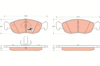 ÖN FREN BALATASI FİŞSİZ PEUGEOT P106 93>04 P205 87>90 P306 93-01 CITROEN XSARA 97>05 SAXO 96>0 3 247mm