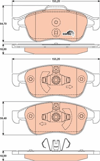 ÖN FREN BALATASI MEGANE III 09> SCENIC III 09>FLUENCE 10>DUSTER 10> LODGY 12> CAPTUR I 13>1.5 DCI 1.6 16V