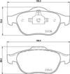 ÖN FREN BALATASI RENAULT SCENIC II 03> GRAND SCENIC II 03> 1.5dCi 1.6 1.9dCi 2.0 2.0dCi