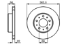 ÖN FREN DISK AYNA VOLVO 740. 760. 780 83 >91