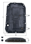 OTOMATIK SANZIMAN YAG KARTERI 9G-Tronic MERCEDES W205 W213 W222 W223 C257 C292 W166 W447 B907 B910